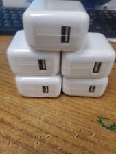 lot of 5 Apple 10W Power Adapter OEM  Wall Charger A1357 for iPhone, iPad   #e5 picture