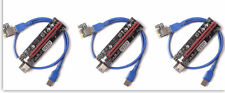 Ubit 3 Pack Latest PCI-E Riser Adapter Card + 60cm USB 3.0 Cable picture
