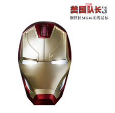 Marvel Avengers Iron Man Wireless Optical Mouse LED Eye MK46 2.4GHz USB Mouse picture