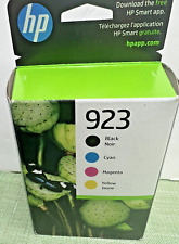 NEW SEALED Genuine 4-Pack HP 923 Black & Color B/C/M/Y Ink 6C3Y6LN EXP 7/2025 + picture