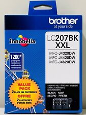 New Genuine Brother LC207XXL Black 2PK Ink Cartridges MFC-J4320DW MFC-J4420DW picture
