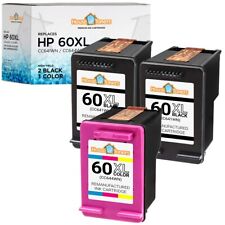 3PK for HP 60XL 60 XL Black & Color Ink CC641W CC644W for HP Deskjet Photosmart picture
