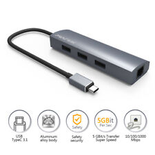 Wavlink 4-in-1 USB3.0 Type-C to 3 Port USB 3.0 Hub with Gigabit Ethernet Adapter picture