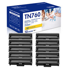 10x TN760 Toner Cartridge For Brother HL-L2395DW DCP-L2550DW MFC-L2710DW TN-760 picture