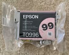 One Genuine Epson ink cartridge 99, T0996, light magenta, sealed, no box picture