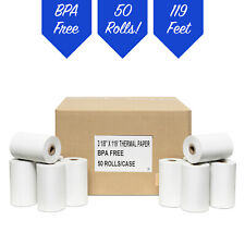 50 Thermal Receipt Paper Rolls, 3-1/8 Inch x 119 Feet picture