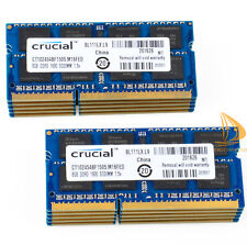 Crucial 10x 8GB 2Rx8 PC3-12800S DDR3 1600Mhz SODIMM RAM Laptop Memory CL11 $WE0 picture