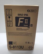 New Riso Ink S-8113U Cartridge Black RSG S-8113U 2 Pack picture