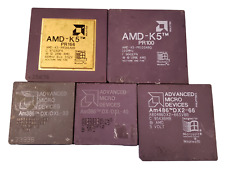 LOT OF 5 Assorted AMD K5 Am386 Am486 Vintage Ceramic Processor | Gold Recovery picture