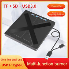 CD Reader Rewriter USB3.0 Type-C CD Burner Writer TF Micro D for MacBook Laptop picture