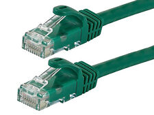 7FT FLEXboot 24AWG Cat6 550MHz Ethernet Bare Copper Network Cable Green 9850 picture