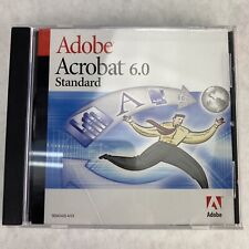 Adobe Acrobat 6.0 Standard 90046061 Full Retail SEALED CD w/ Serial Number picture