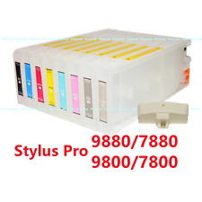 8 Empty Refillable Ink Cartridge kit for Stylus Pro 9880 7880 9800 7800 Printer picture