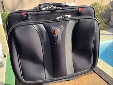 SwissGear Granada Double Gusset Wheeled Laptop Case - Black Wenger  picture