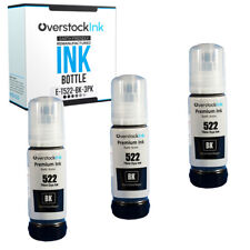 Compatible Epson T522BK Ink Bottles 3PK for EcoTank ET-2400, ET-2720, ET-2800 picture