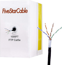 1000Ft Cat5e FTP 24AWG Outdoor Shielded Waterproof Direct Burial Rated 350MHz picture