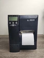 Zebra ZM400 Thermal Label Barcode Printer ZM42Z-2001-4000D & Power Cord Works picture