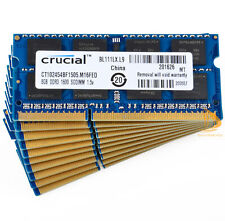 LOT Crucial 10x 8GB 2Rx8 PC3-12800S DDR3 1600Mhz SODIMM RAM Laptop Memory $GS$ picture