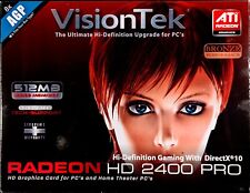 VisionTek ATI Radeon HD 2400 PRO 512MB AGP Graphics Card 24P512AGP - VT-400378T picture