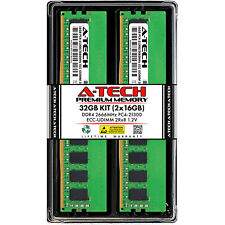 A-Tech 32GB 2x 16GB 2Rx8 PC4-21300E DDR4 PC4-2666V-E ECC UDIMM Server Memory RAM picture