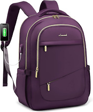 LOVEVOOK Laptop Backpack for Women, Slim Business Laptops 15.6-Inch, C-purple  picture