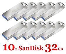 LOT 10x SanDisk 32GB Ultra Luxe USB 3.1 Metal Flash USB Drive SDCZ74 Speed 150MB picture