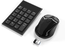 Wireless Number Pad and Mouse Combo, Yeemie Pro 2.4G Portable Ultra Slim USB Num picture