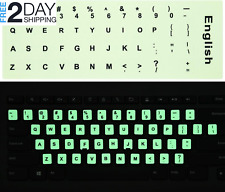 2PCS Pack Universal English Keyboard Stickers Glow in the Dark, Keyboard Letters picture