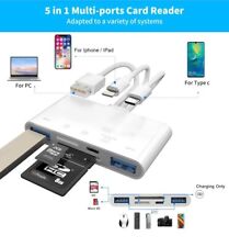 5 in 1 Memory Card Reader USB 3.0 OTG Adapter SD Card Reader For iPhone/iPad… picture