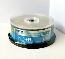 TDK 30-pk LIGHTSCRIBE DVD+R 16x 4.7GB - Brand New Custom-Burned Discs in Cakebox picture