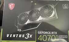 NEW MSI NVIDIA GeForce RTX 4070 Ti SUPER Ventus 3X OC 16GB GDDR6X Graphic Card picture