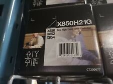 Genuine Lexmark X850H21G Black Toner Cartridge - NEW SEALED picture