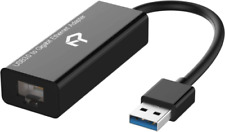 Rankie USB Network Adapter, 3.0 to RJ45 Gigabit Ethernet Internet Black  picture