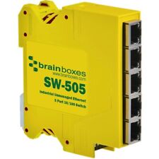 Brainboxes SW-505 Industrial Compact Ethernet 5 Port Switch DIN Rail Mountable picture