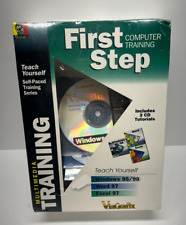 First Step Computer Training Windows/Word/ Excel ViaGrafix Sealed Box picture