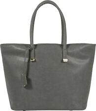 NEW Platinum Avenue Gray Faux Leather Tote Bag for 15” Laptops PT-MWTBG2 picture