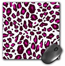 3dRose Hot Pink Snow Leopard print - white girly cheetah spots - stylish animal picture