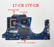 L59775-001 L59775-601 LA-H492P For HP 17-CB I7-9750H CPU RTX2060 6GB Motherboard picture