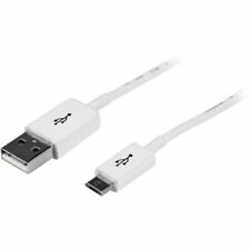 StarTech USBPAUB1MW 1m White Micro USB Cable - A to Micro B - USB f picture