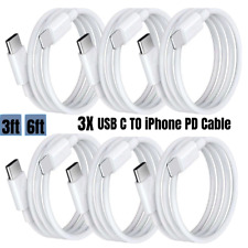 3/6X 6Ft PD Fast Charger USB-C to iPhone Cable For Apple 12 11 8 6 XR Data Cord picture
