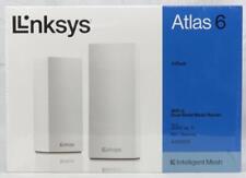 2-Pack Linksys Atlas-6 Dual-Band Mesh Routers Wi-Fi AX3000 MX2002 White NEW wBox picture