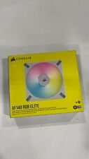 CORSAIR iCUE AF140 RGB ELITE 140mm PWM Fan - White - Eight RGB LEDs - AirGuide T picture