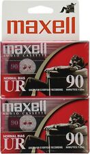 Maxell Audio Recording Cassette Tape UR-90 Blank (2 Pack) 90 Min Normal Bias  picture