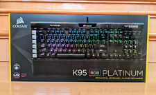 Corsair K95 RGB PLATINUM Cherry MX Speed CH-9127014-NA Mechanical Keyboard NEW picture