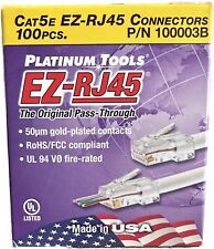 Platinum Tools EZ-RJ45 / Cat5E Connectors- 100003B 100pcs. picture