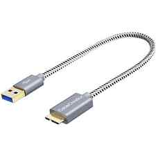 CABLECREATION CC0761 SHORT USB A TO MICRO B CABLE 1 ft SPACE GRAY NEW picture