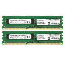 (Kit of 2) Crucial 8GB DDR3L 1600MHz Desktop Memory ECC UDIMM CT102472BD160B Lot picture