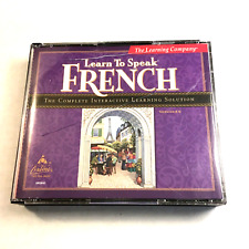 4 CD PACK The Learning Company Learn to Speak French 8.0 Windows CD Rom Good picture