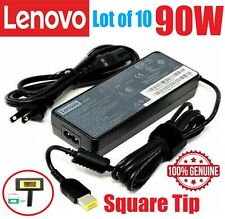 LOT of 10 OEM Lenovo  20V 4.5A ThinkPad Laptop Charger AC Adapter Square Tip 90W picture