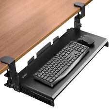 Large Height Adjustable Under Desk Keyboard Tray C-clamp Mount System 27 33 I... picture